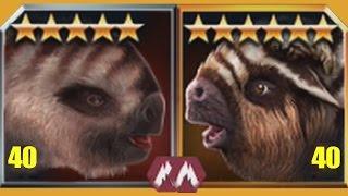 MEGATHERIUM Vs EREMOTHERIUM - Jurassic World The Game