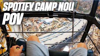 CONSTRUCTION WORKER's POV of the works on SPOTIFY CAMP NOU! AS YOU HAVE NEVER SEEN BEFORE!!! 