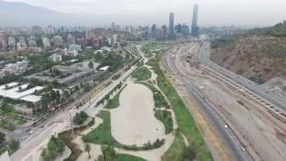 Bicentenario park in Santiago de Chile