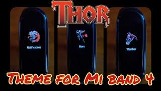 Mi band 4 Custom Firmware w/Thor theme