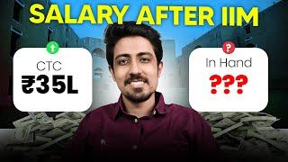 IIM Salary Package Reality  CTC vs In Hand Salary per month | My Salary after IIM Ahmedabad?