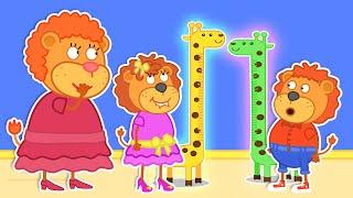 Lion Family  Growth Measurement | Cartoon for Kids