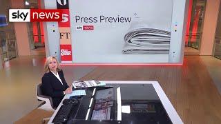 Press Preview - A first look inside Tuesday's newspapers