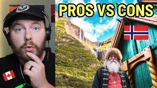 Canadian Reacts to Living in Norway PROS vs CONS