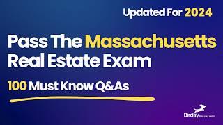 Massachusetts Real Estate Exam 2024: 100 Must-Know Questions & Answers