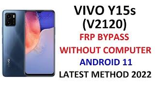 VIVO Y15S V2120 FRP BYPASS WITHOUT COMPUTER ANDROID 11 LATEST METHOD