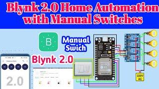 Home Automation using NodeMCU/ ESP8266 & Blynk 2.0 with real-time feedback with Push Button Blynk2.0