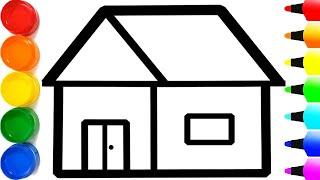 How to draw a house for beginners Step by Step - Ks Art