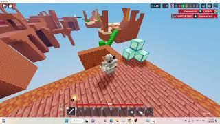 I did miner gameplay again(Roblox Bedwars)