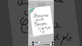 Bassie and cocoa drawing :3 #digitalart #dandysworld(I just realised I wrote bassie wrong :/ )