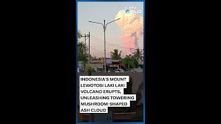 Indonesia's Mount Lewotobi Laki Laki Volcano Sent Ash Clouds Soaring 10,000 Meters Into The Air