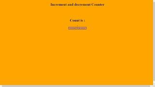 Create an Increment and Decrement Counter on button click in javascript