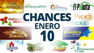 Resultados del Chance del Viernes 10 de Enero de 2025  Loterias 