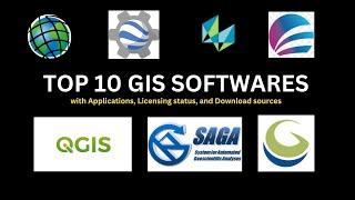 Top 10 GIS software | Free and license explained #gis #arcgis #google #qgis #free #software #top