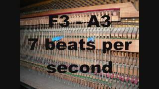 Piano Tuning Temperament 7 - 9 - 11 beats per second