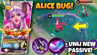 REVAMPED ALICE BUG OR TRICK TO ACTIVATE HER NEW PASSIVE JUST 1 BASIC ATTACK!| MUST WATCH! - MLBB