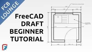 Create a 2D Floor Plan Drawing with FreeCAD - Beginner Tutorial for Draft Workbench