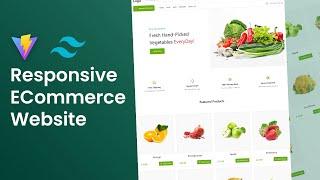 Creating a response Veggy-Veggy eCommerce website Using React & TailwindCSS
