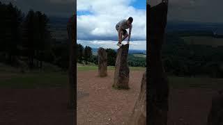 Parkour Cat Leap Onto Rock (At Clent Hills)