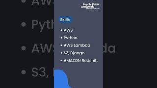 IT Infra Jobs: AWS Developer (AWS + Python) wanted! | People Prime IT Infra Jobs