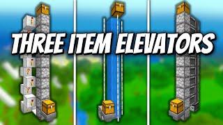 3 Item Elevators - Minecraft Tutorial 1.20+