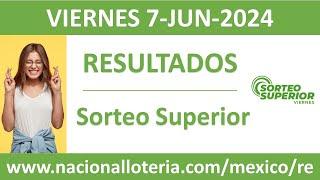 Resultado del sorteo Superior del viernes 7 de junio de 2024