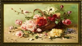 Flower Basket Painting | TV Painting | TV Wallpaper | Art TV  #arttv #painting #wallpaper