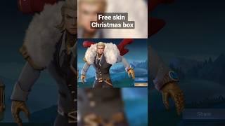 free skin Christmas box Mobile legends bang bang #shorts #short #mobilelegendindonesia