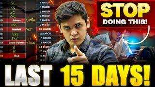 CLASS 10th - Last 15 Days Masterplan| Score 95% in Board Exams| Prashant Kirad