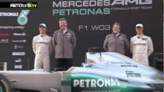 MERCEDES AMG PETRONAS F1 W03 Presentation Montmelo 2012 - PRMotor TV Channel