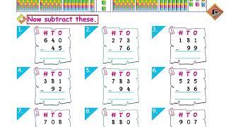 Gohar Mathematics 2 Unit 2 Lec 11 Subtraction of 3-digit Numbers(with borrowing)