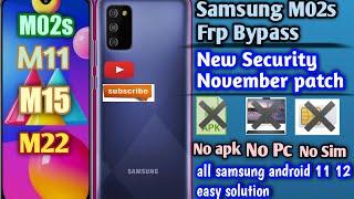 Samsung M02S Frp Bypass easy solution samsung android 2022 2023 new working method #frpbypass