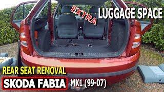 Skoda Fabia Extra Luggage Space REAR SEAT REMOVAL