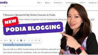 Podia Blogging (Beta) Feature: A MUST for Creators (2024)