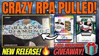 2024-25 Black Diamond Hockey Hobby Box Rip + 1,000 Subscriber Giveaway Details!