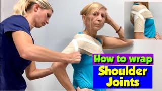 How to Wrap a Shoulder Joint with an Elastic Bandage | Nursing Skill Tutorial