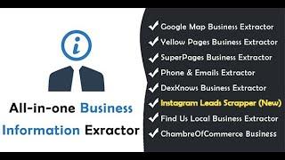 All-in-one Business Information Extractor v2 : add Instagram leads scrapper