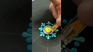 How to Paint Dot Mandala - Dot Art Painting Acrylic #shorts