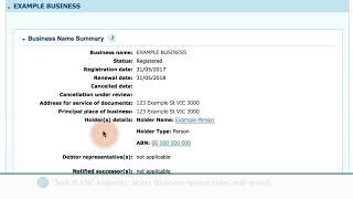 How to download an ASIC Business Names Extract