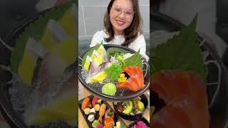 Combo Sushi & Sashimi của Chef Hoshi Phan giá chỉ 379k??? Liệu có ngon hông?| Minn Cookie #shorts