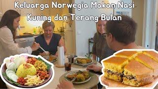 MASAK NASI KUNING DAN TERANG BULAN UNTUK KELUARGA NORWEGIA