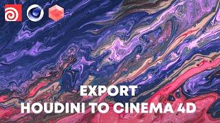 Экспорт частиц из Houdini в Cinema 4d vs Redshift