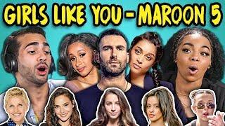 ADULTS REACT TO GIRLS LIKE YOU - MAROON 5 (Ft. Cardi B)