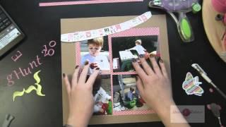 Easter Egg Hunt Scrapbooking Page with Silhouette Cameo