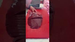 The most satisfying liver cutting ever  (@madni.market)