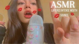 ASMR| Mouth sounds intensos para dormir muy rápido (LAYERED SOUNDS)