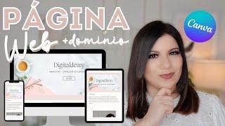 CÓMO hacer una PÁGINA WEB en Canva con su dominio 