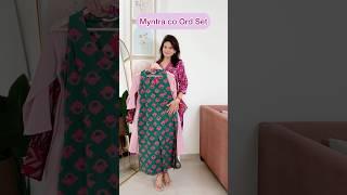 Pure cotton Co-Ord set for summers l summer wear cotton kurta set l Myntra sale #summer #kurtaset