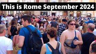 Rome Italy, Here's the Situation in Rome September 2024, Rome walking tour, Roma Italia, Trevi Rome