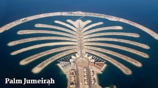 Palm Jumeirah Dubai by Drone 4k - Palm City Dubai Drone View - Dubai Drone Shots